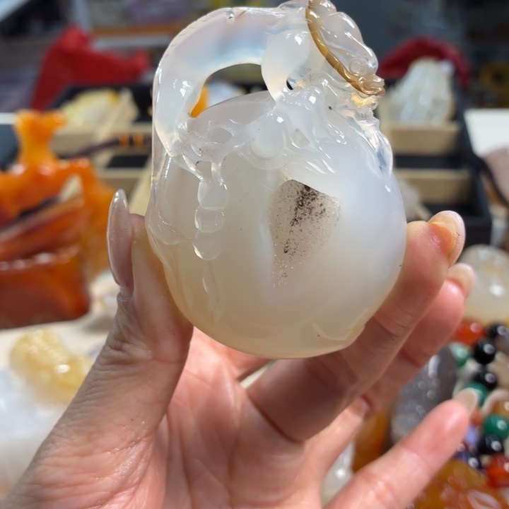 玛瑙/玉髓未镶嵌吊坠(不含链)