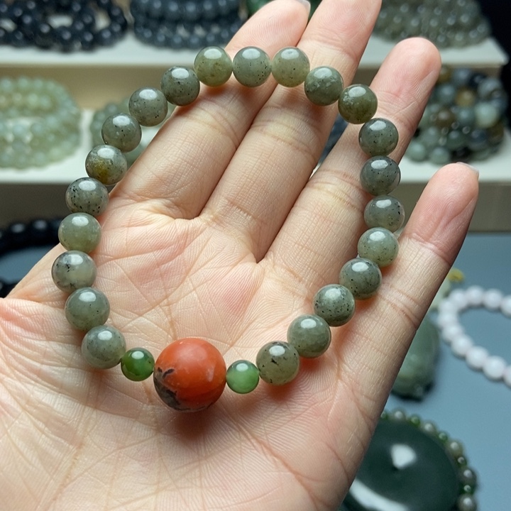 和田玉未镶嵌手链