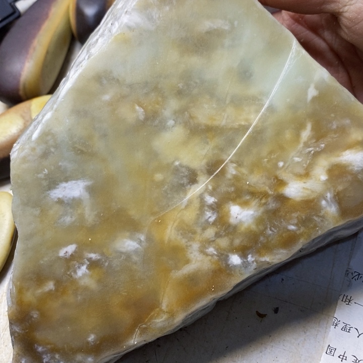 透闪石质玉珠宝半成品未镶嵌