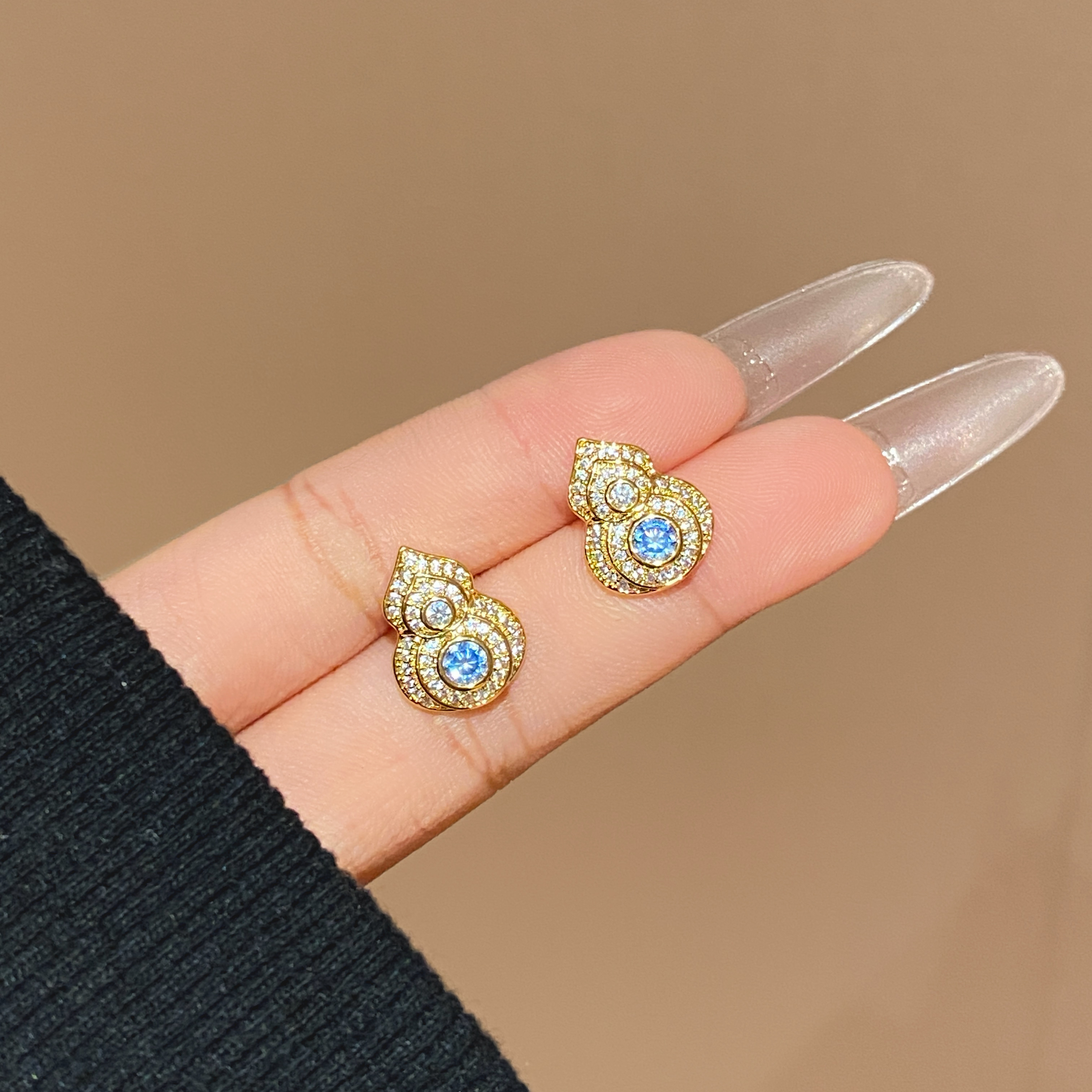  【小葫芦】简约百搭高级感小众轻奢耳钉A3780