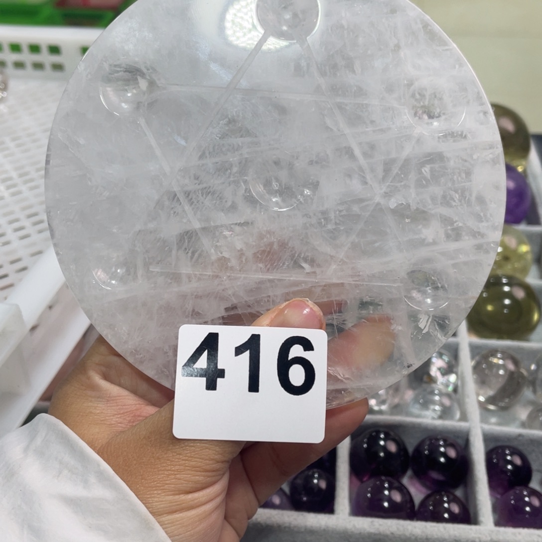 紫***蝶水晶大型摆件（非配饰）未镶嵌416