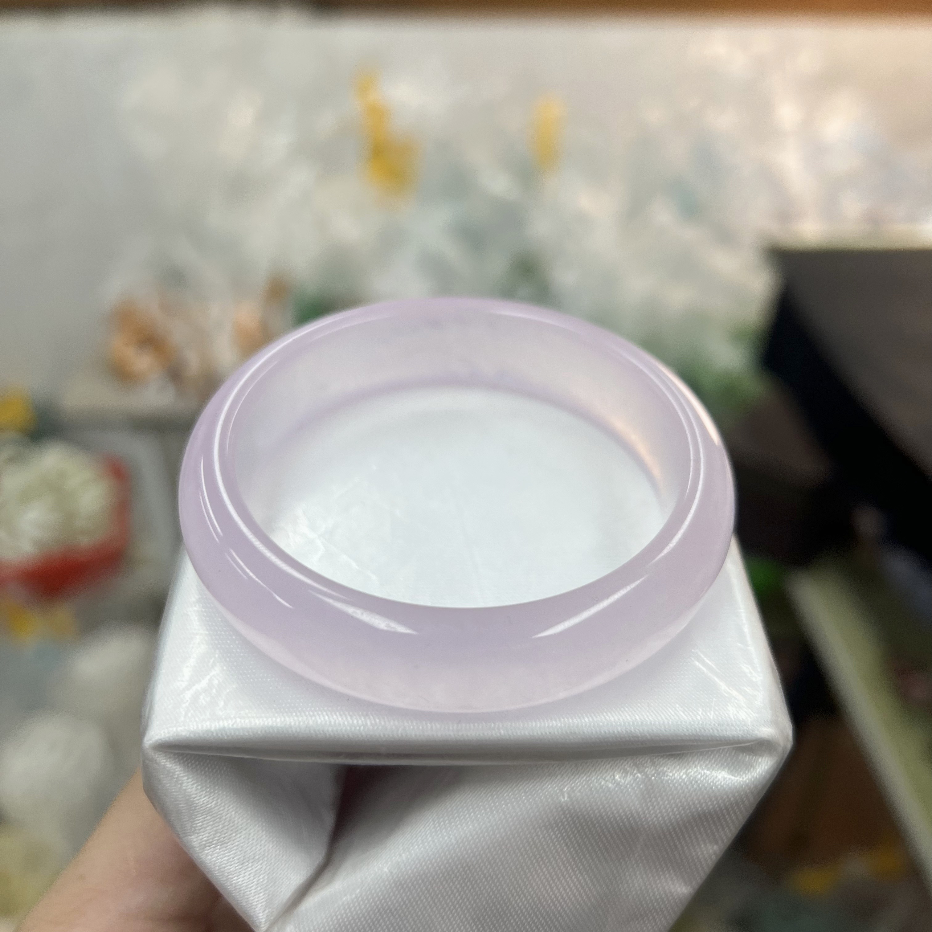 B920精品紫萝素圈百搭冰透女款手镯
