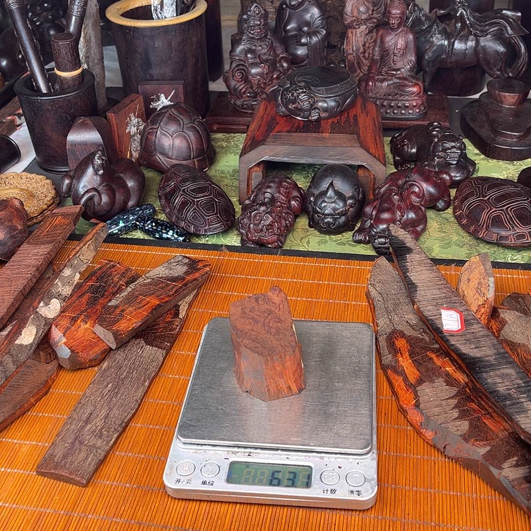 小***仙檀香紫檀（小叶紫檀）料子