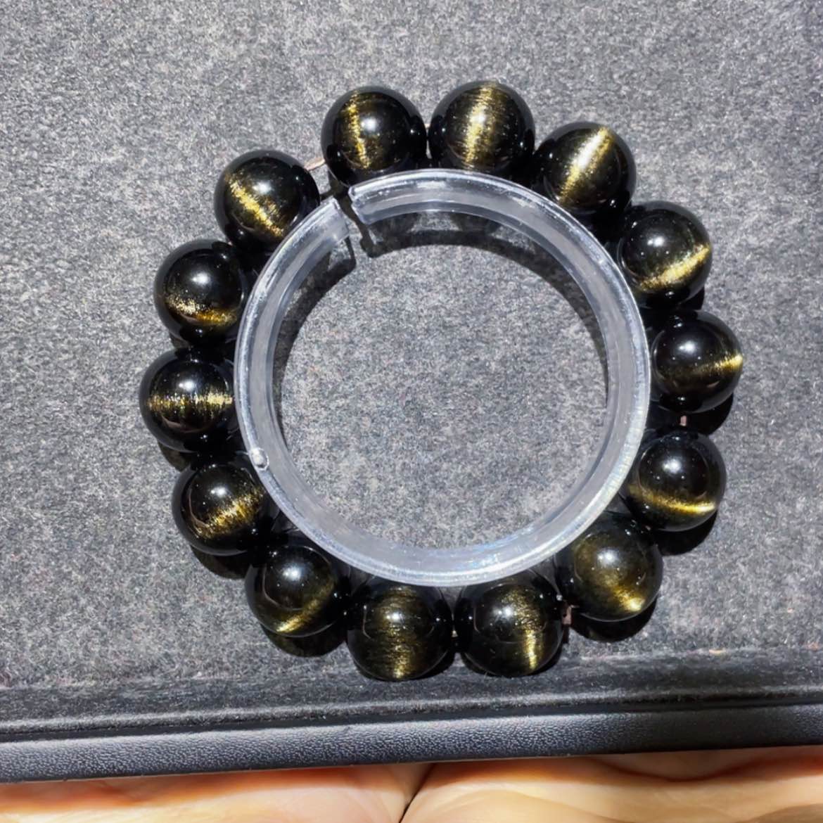 【闪购商品】黑曜岩未镶嵌手串星**、