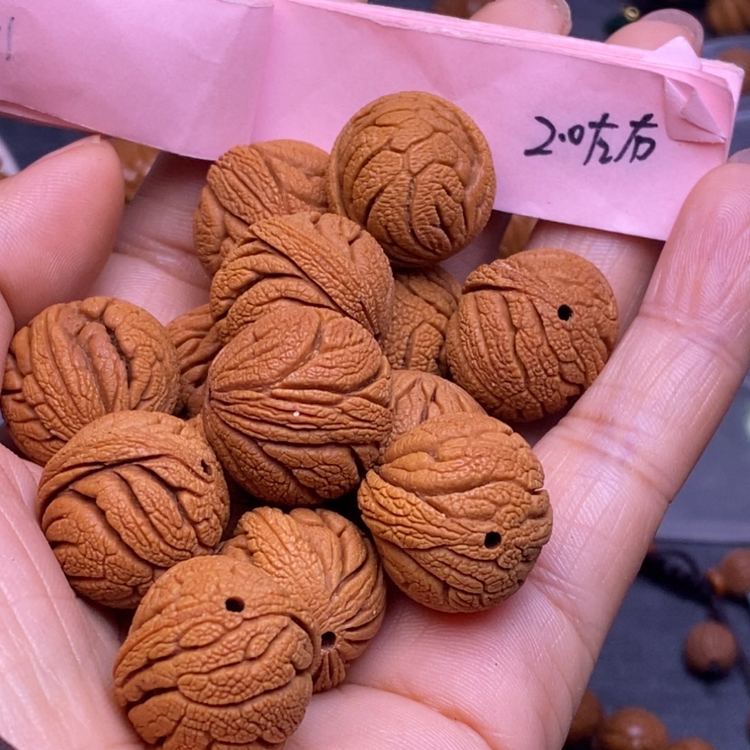 秦岭龙纹桃核13颗