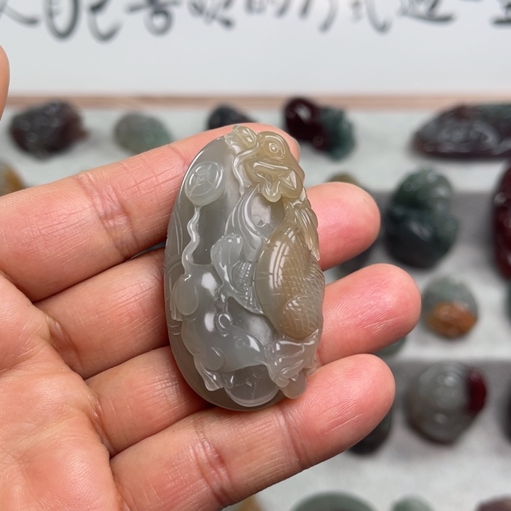 玛瑙/玉髓颈饰未镶嵌望子成龙