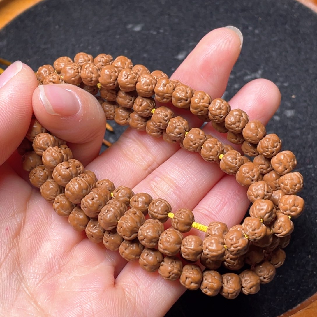 金刚菩提手串铁***鹅定制收藏级佛手尺寸6.2
