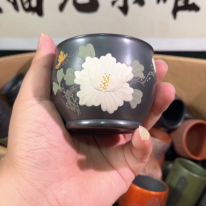 茶杯紫砂全手工紫砂主人杯