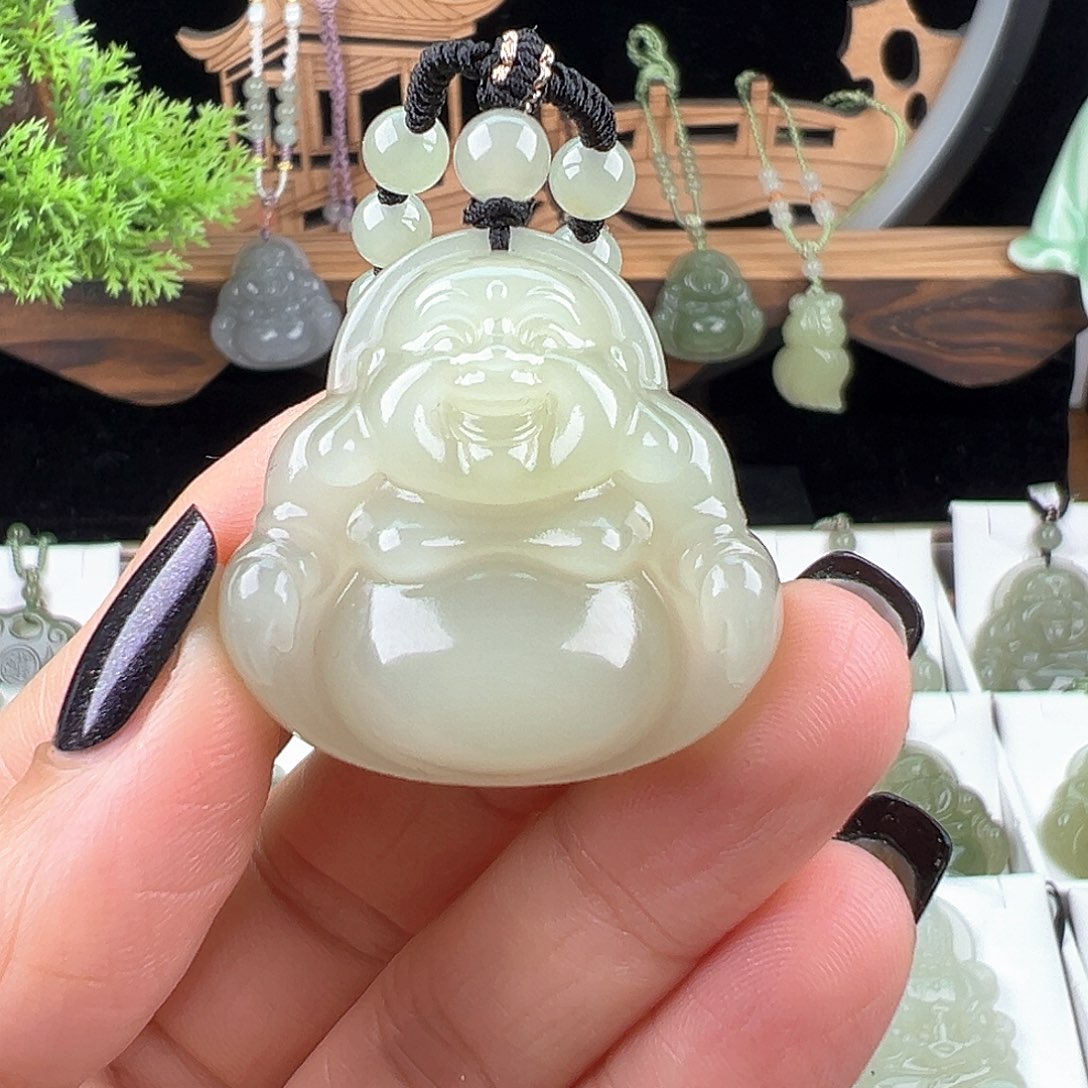 铭***溪和田玉未镶嵌颈饰