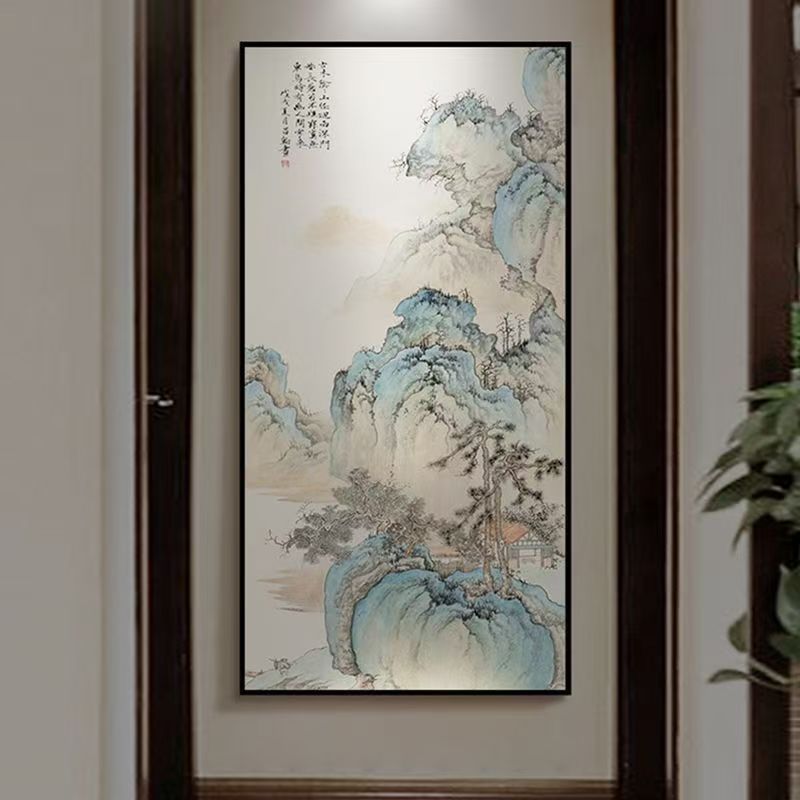 K6水墨风中式山水画挂画带字挂画多种款式可选
