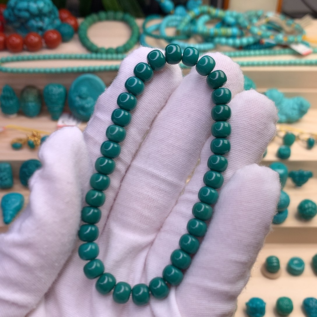 绿松石珠宝半成品未镶嵌