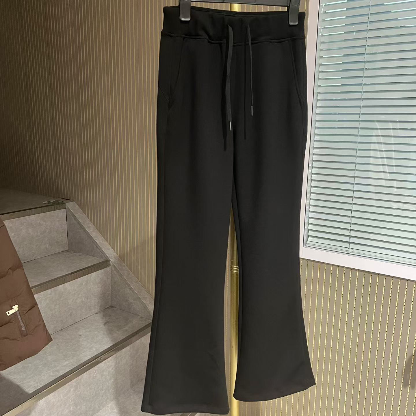 秋冬款加绒四面弹女裤
