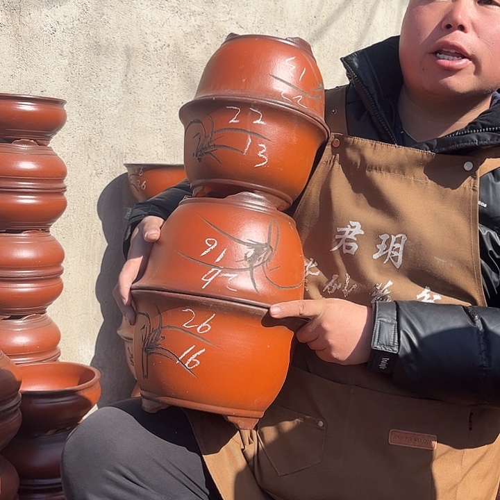 紫砂紫砂花盆盆栽