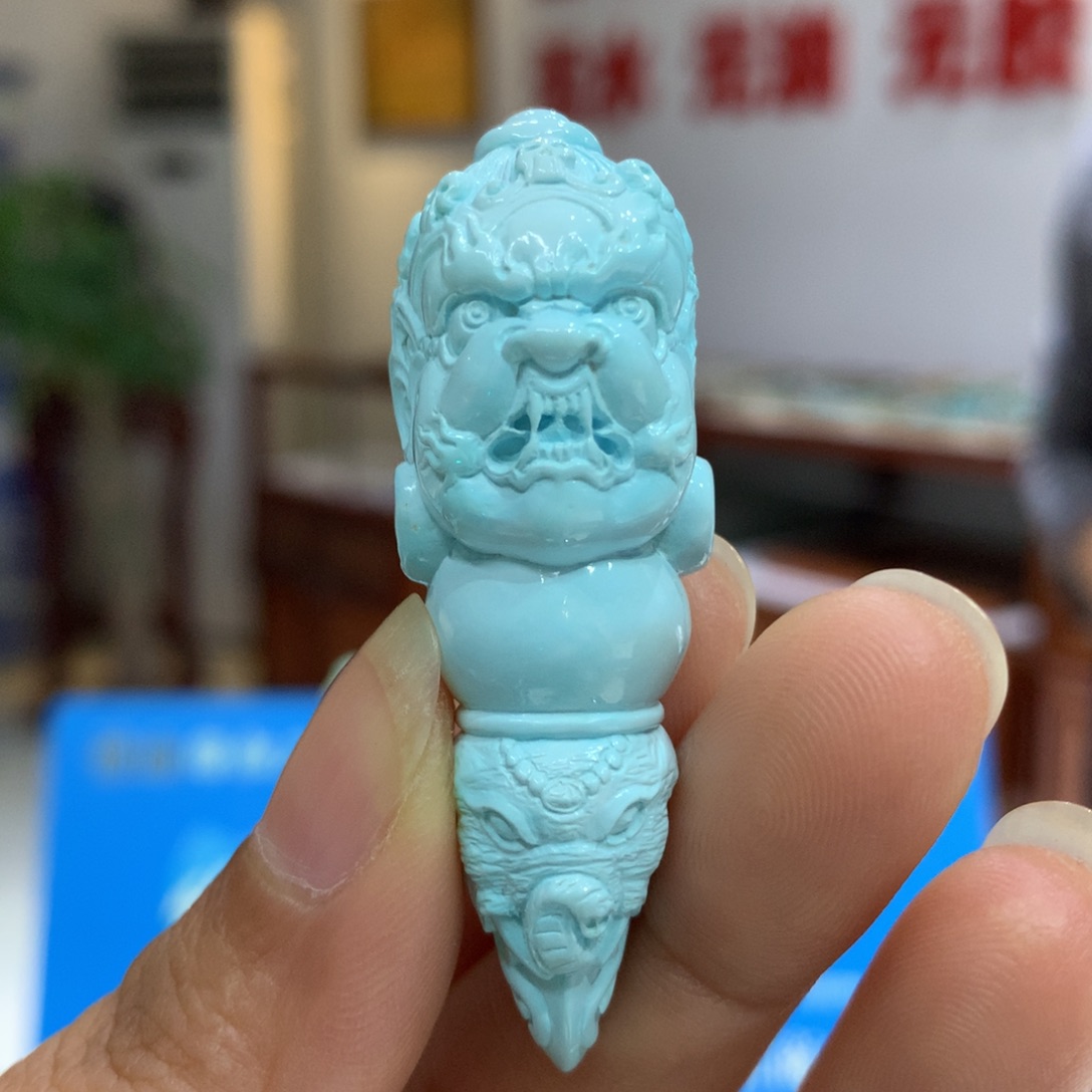 未镶嵌绿松石吊坠