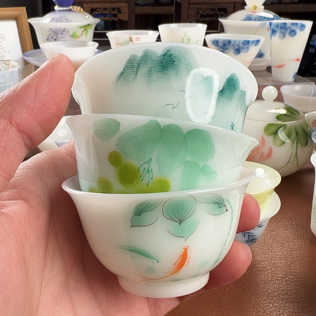 *****杯子陶璞玉陶瓷茶具手绘系列