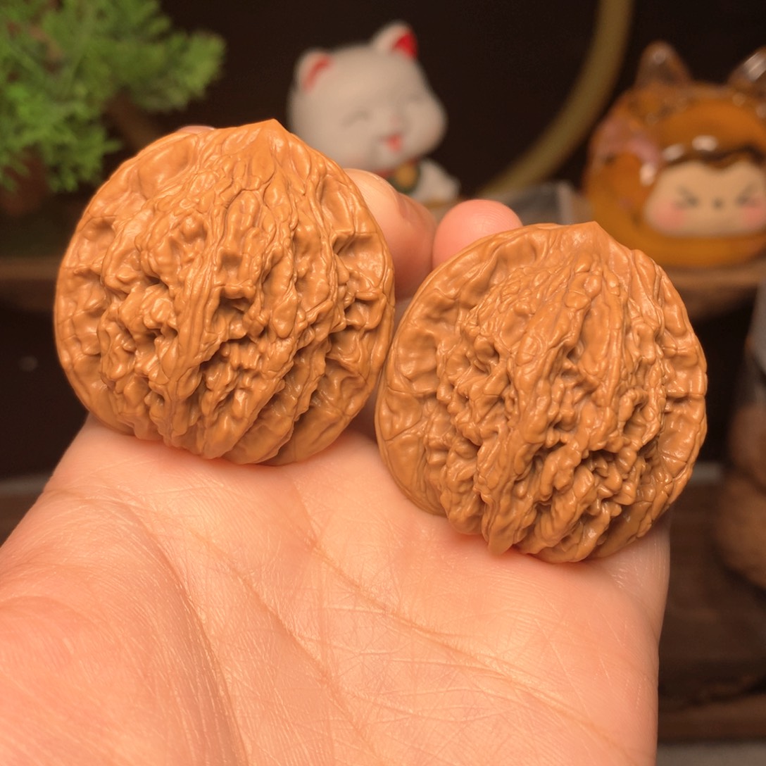文玩核桃把件虎头