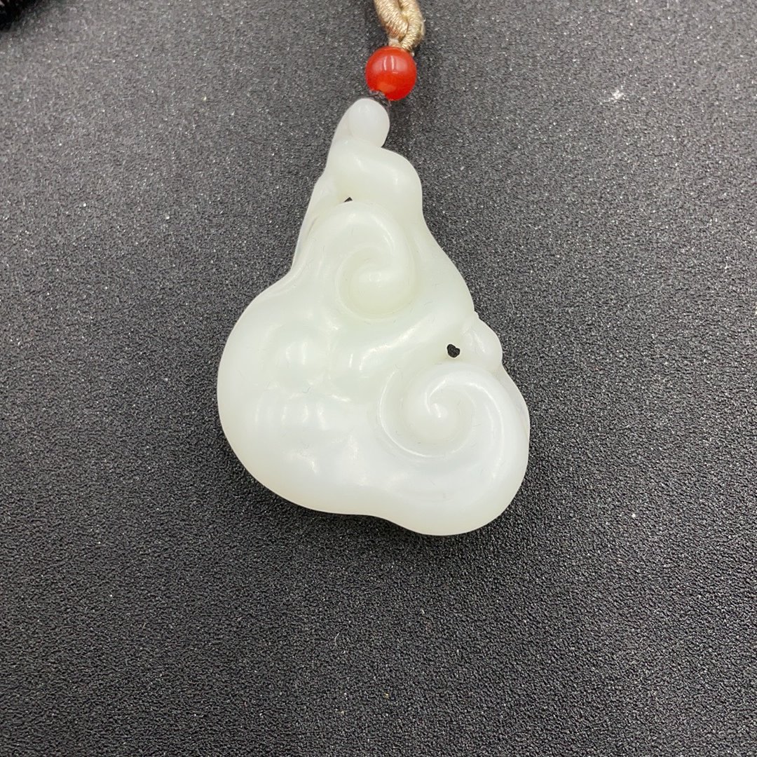 BY0208FWJS165 和田玉如意挂件