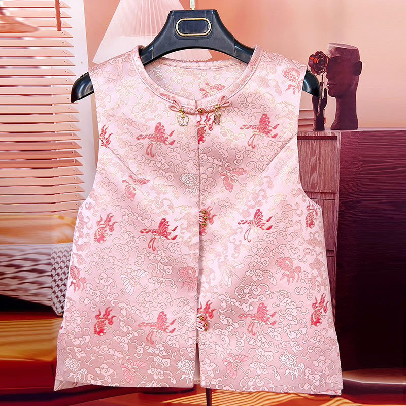 新中式女装国风上衣2025外穿高级感马甲国风新中式马甲复古马夹