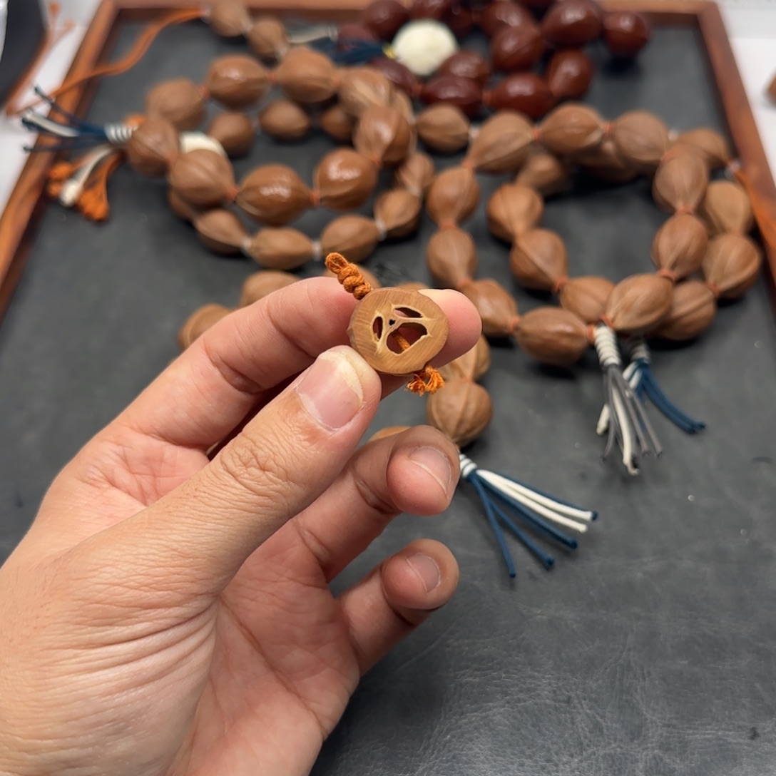 手串橄榄核铁核切片