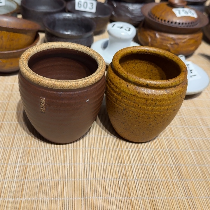 杯粗瓷茶具素胎无釉