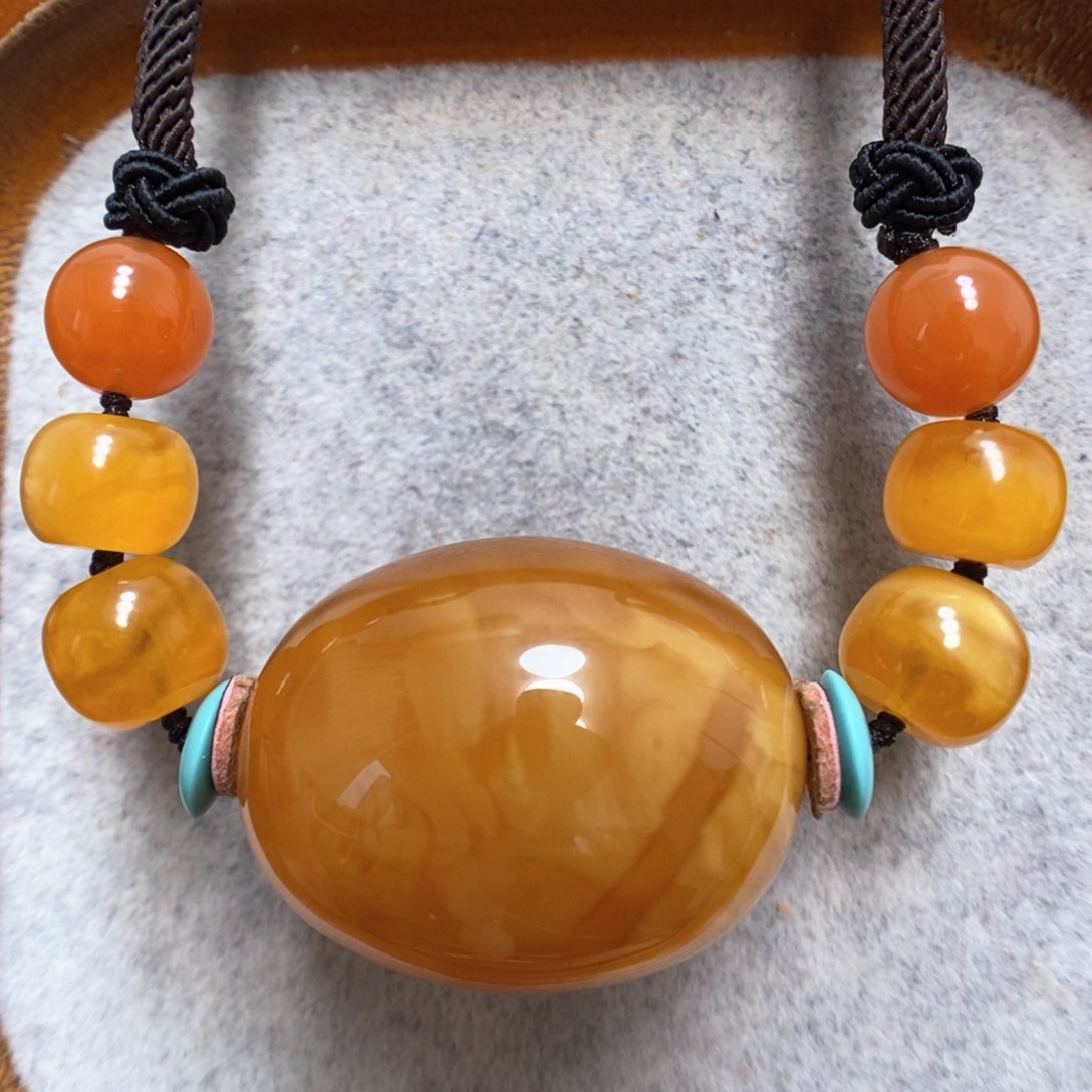 蜜蜡颈饰未镶嵌蜜蜡