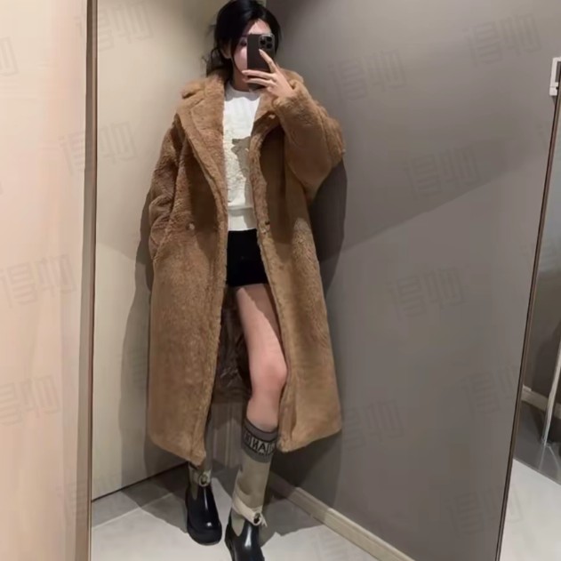 未使用 MaxMara zt4 Teddy系列 驼色泰迪熊大衣 S码/全新/103188