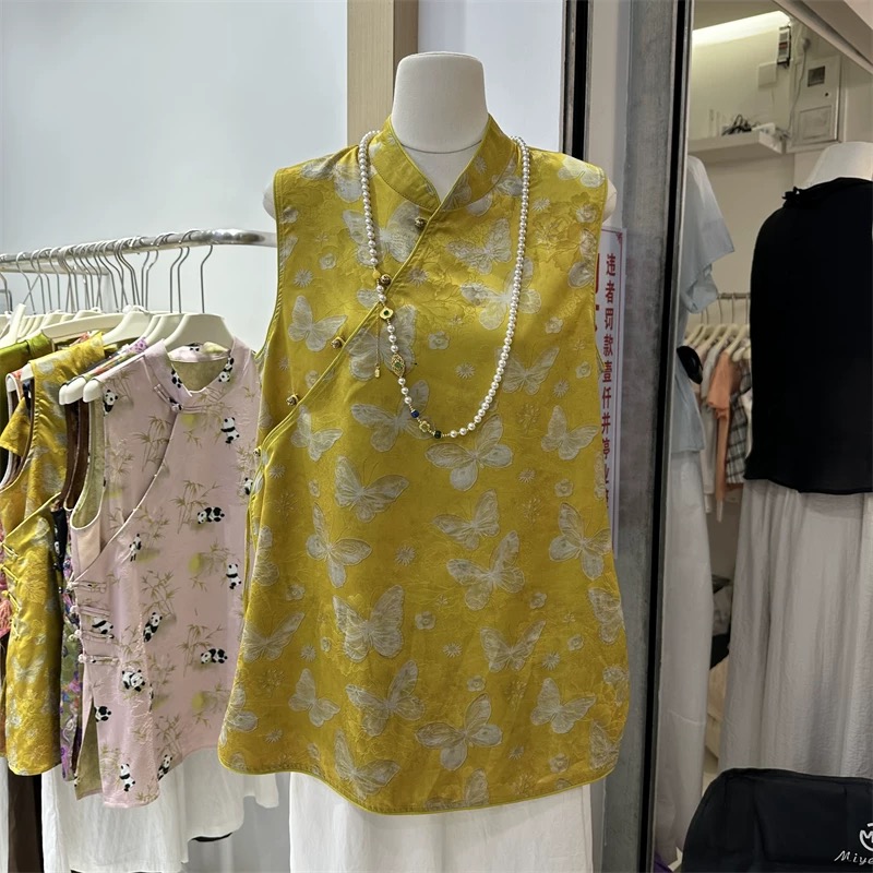 【夏季上新】国风短裤马甲套装--88295