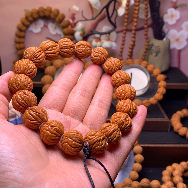 桃核手串龙纹桃核7