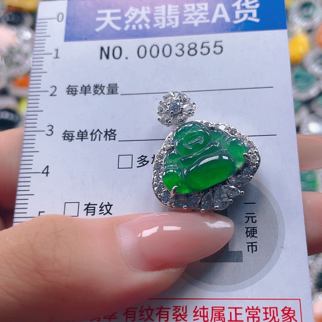 翡翠未镶嵌吊坠(不含链)