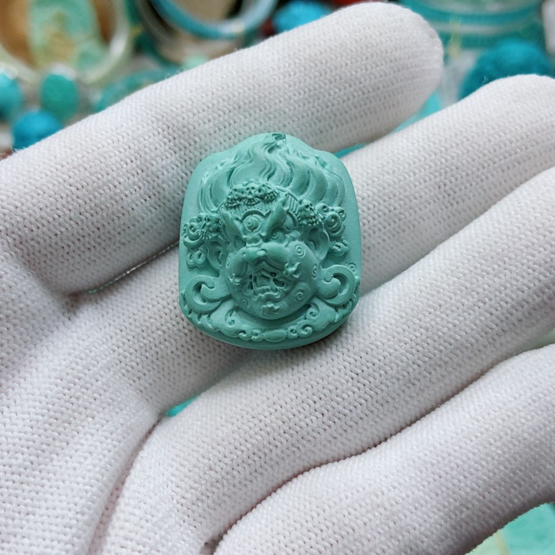 绿松石未镶嵌黑天