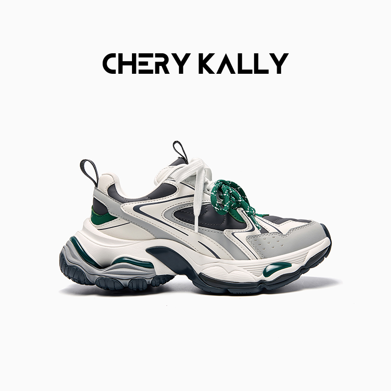 CHERY KALLY厚底透气老爹鞋时尚休闲鞋女鞋增高运动鞋963LD5697