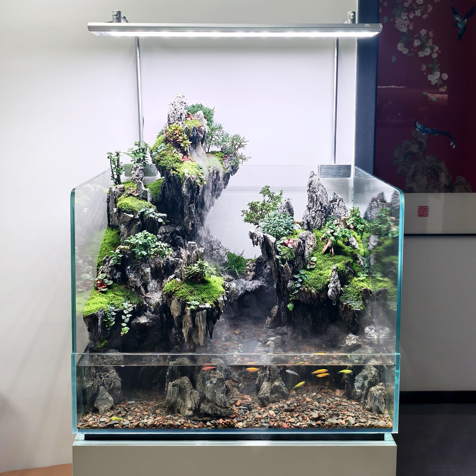 【大型水陆缸定制集合】苔藓水陆缸微景观办公室茶室摆放生态景观