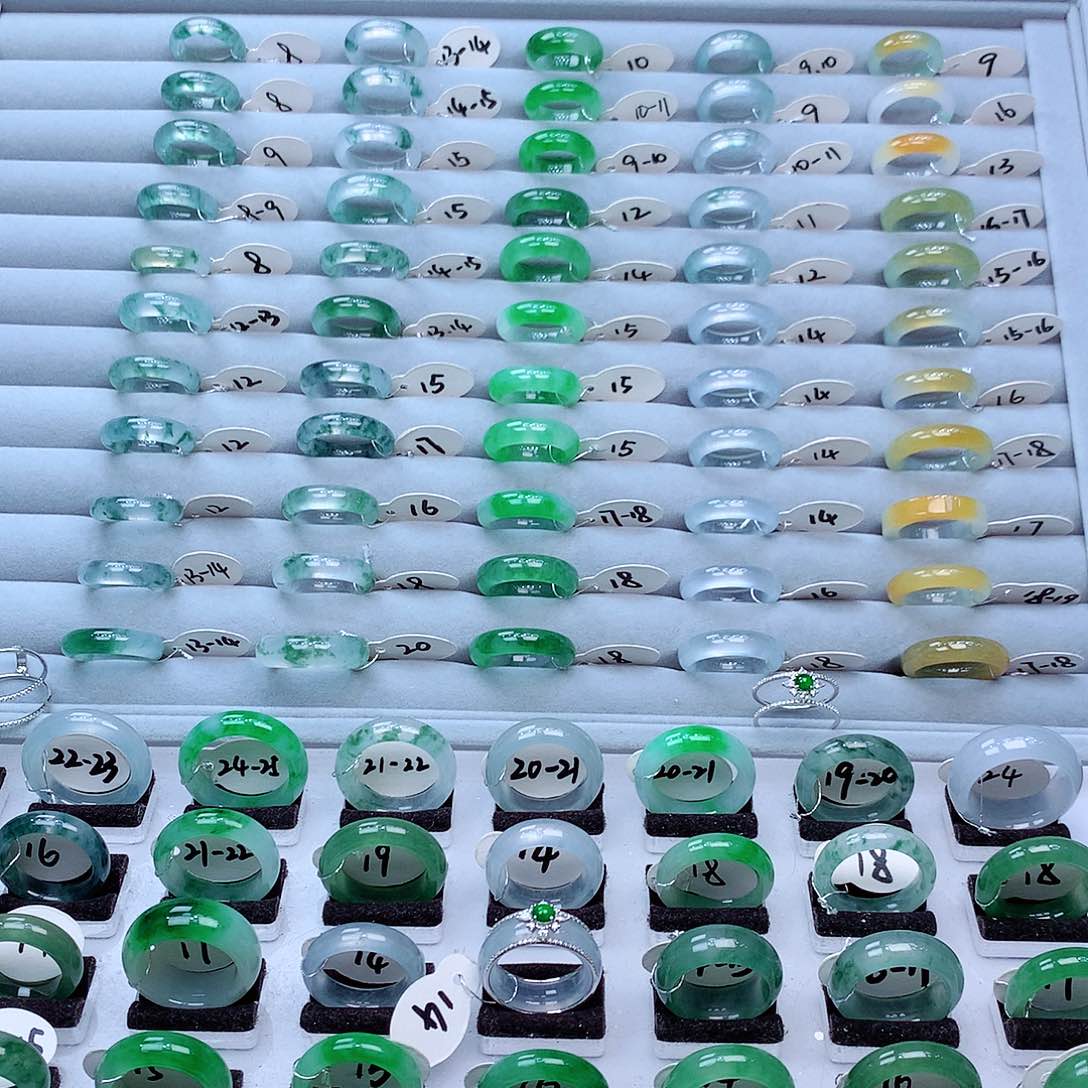 翡翠戒指未镶嵌缅甸