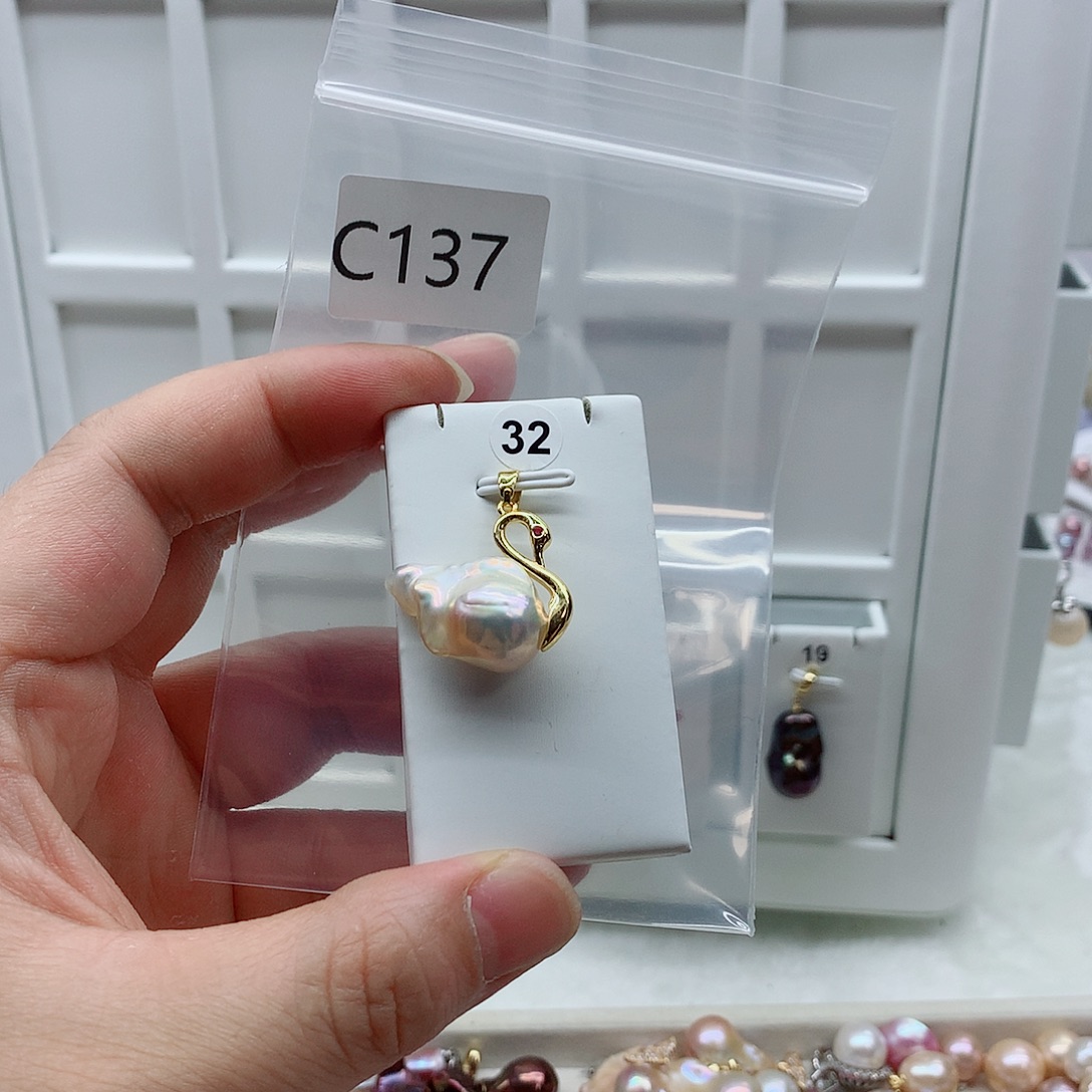 吊坠(不含链)合金淡水珍珠