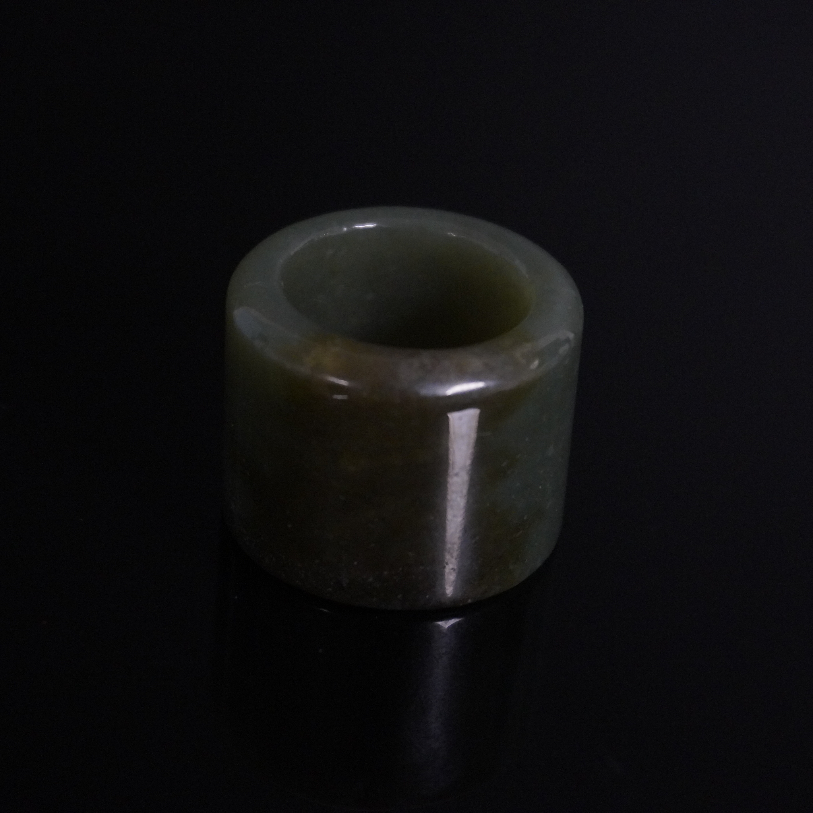 20世纪和田玉扳指/HY028337/金玉良缘/槐荫山房