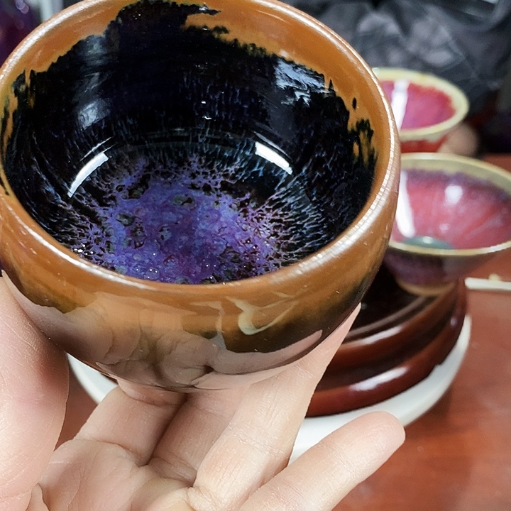 尚峰钧窑作品全手工艺杯