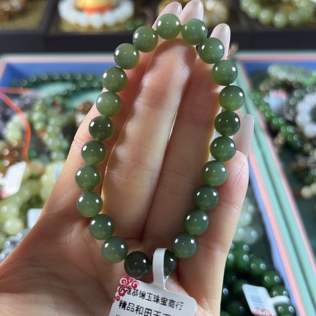 和田玉未镶嵌手链86