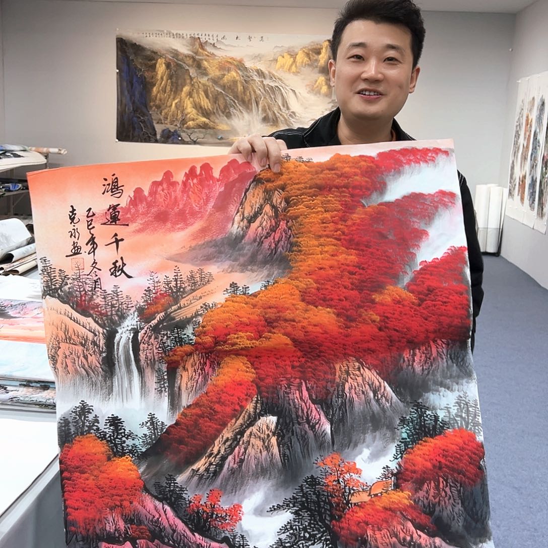 国画国画作品宣纸纯手绘