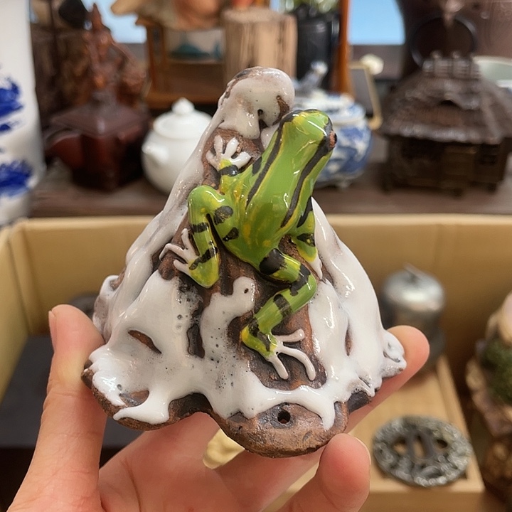 陶中古工艺品摆件