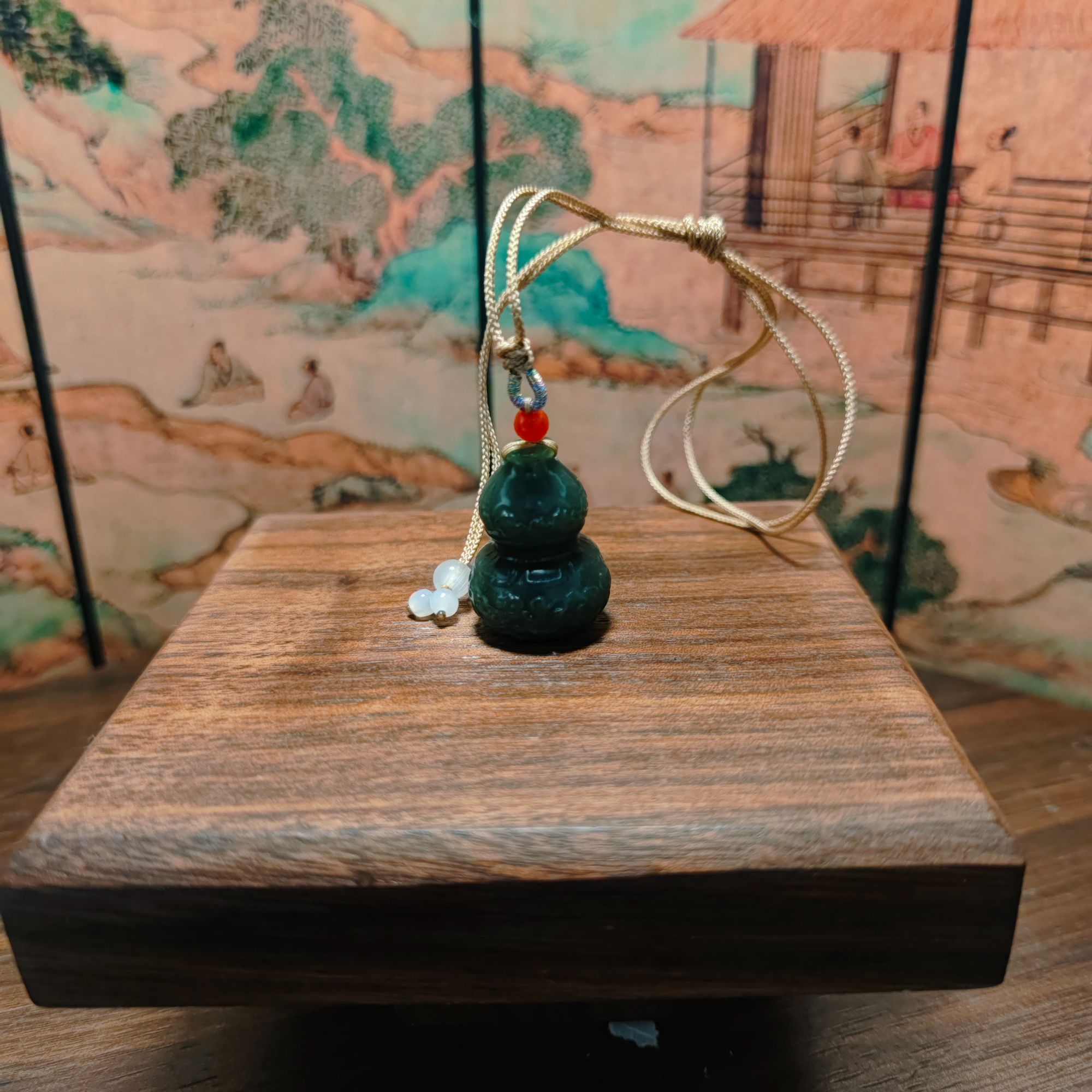 D和田玉福禄吊坠0823