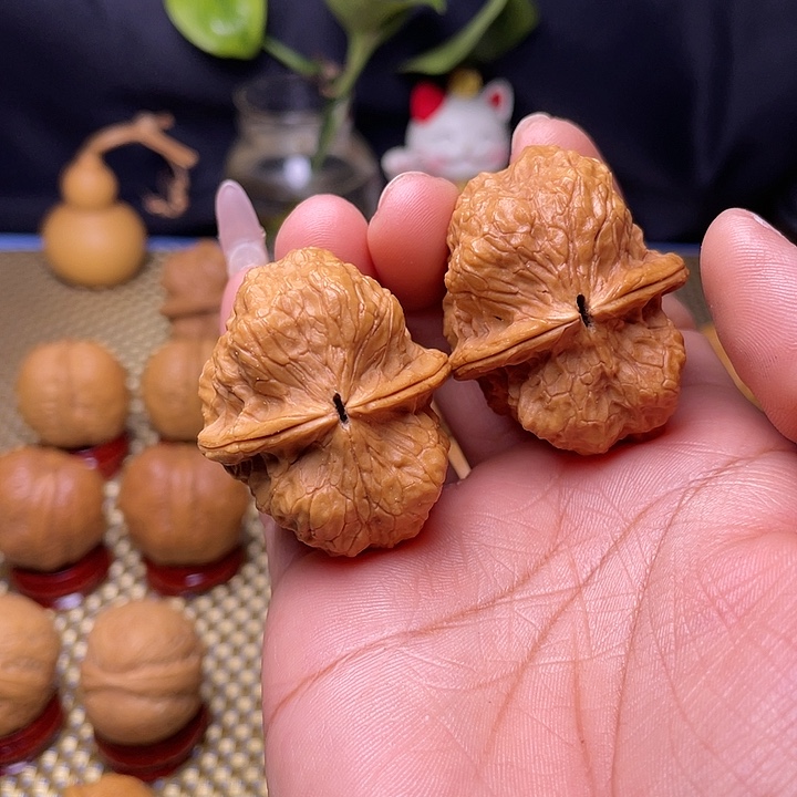 文玩核桃把件24至尊蟾王存钱罐