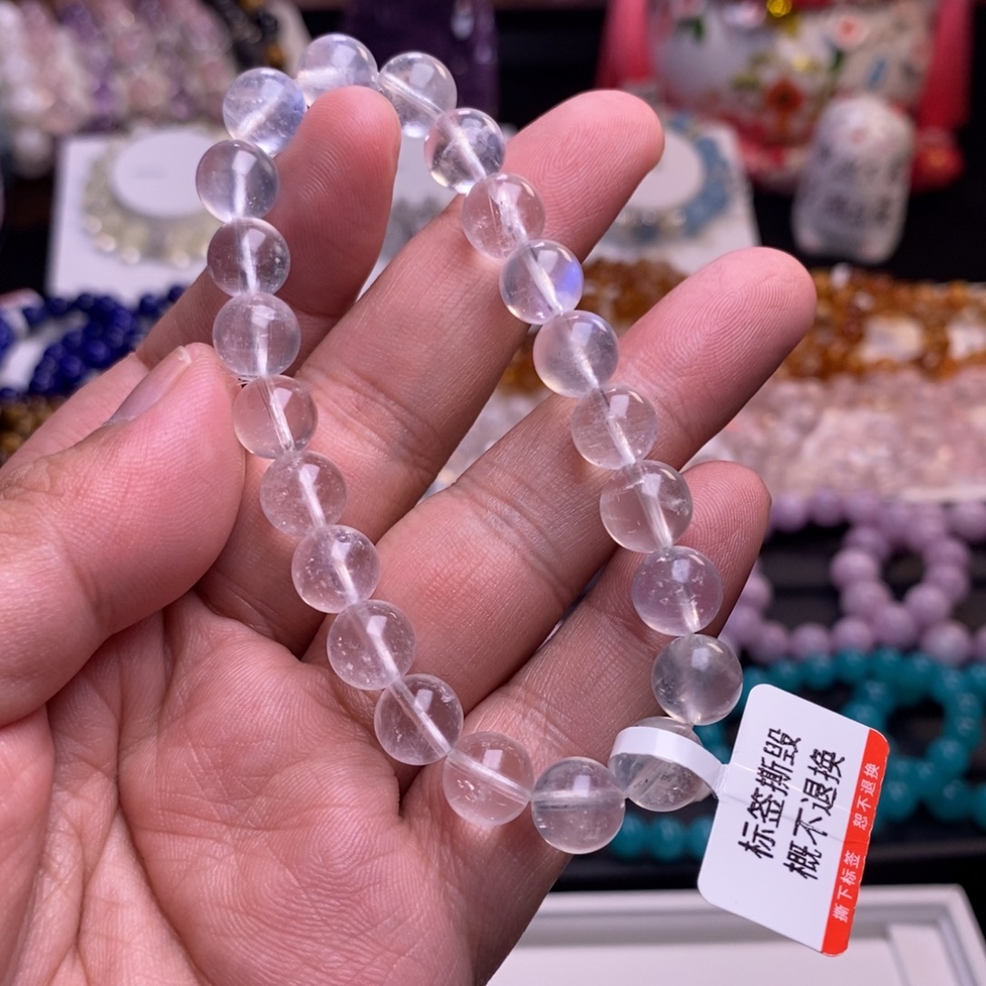 未镶嵌水晶手串卡9蓝月光