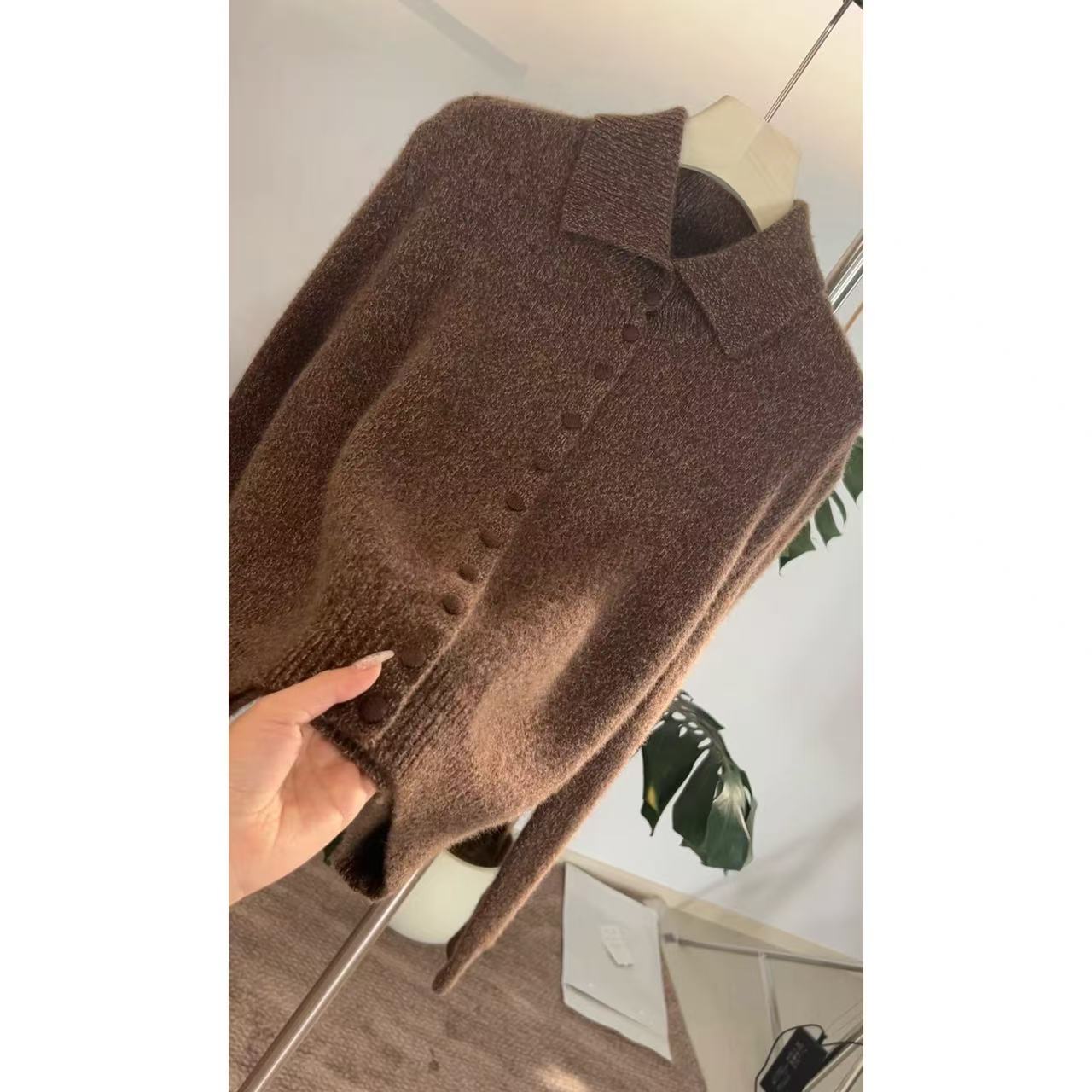 毛衣外套女秋冬季2025新款慵懒风高级感加厚针织开衫上衣