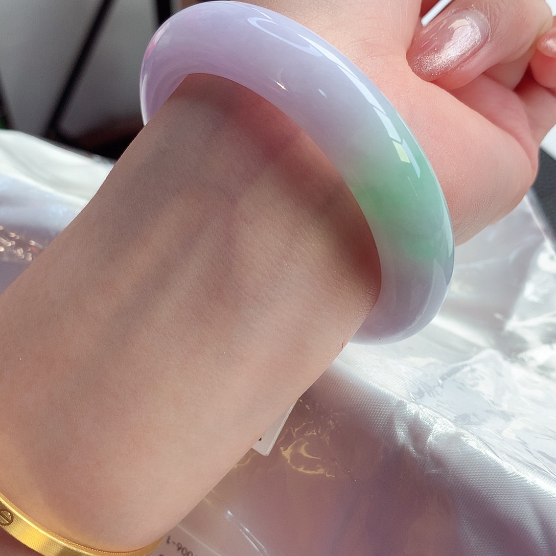 翡翠手镯未镶嵌天然A货翡翠53/54