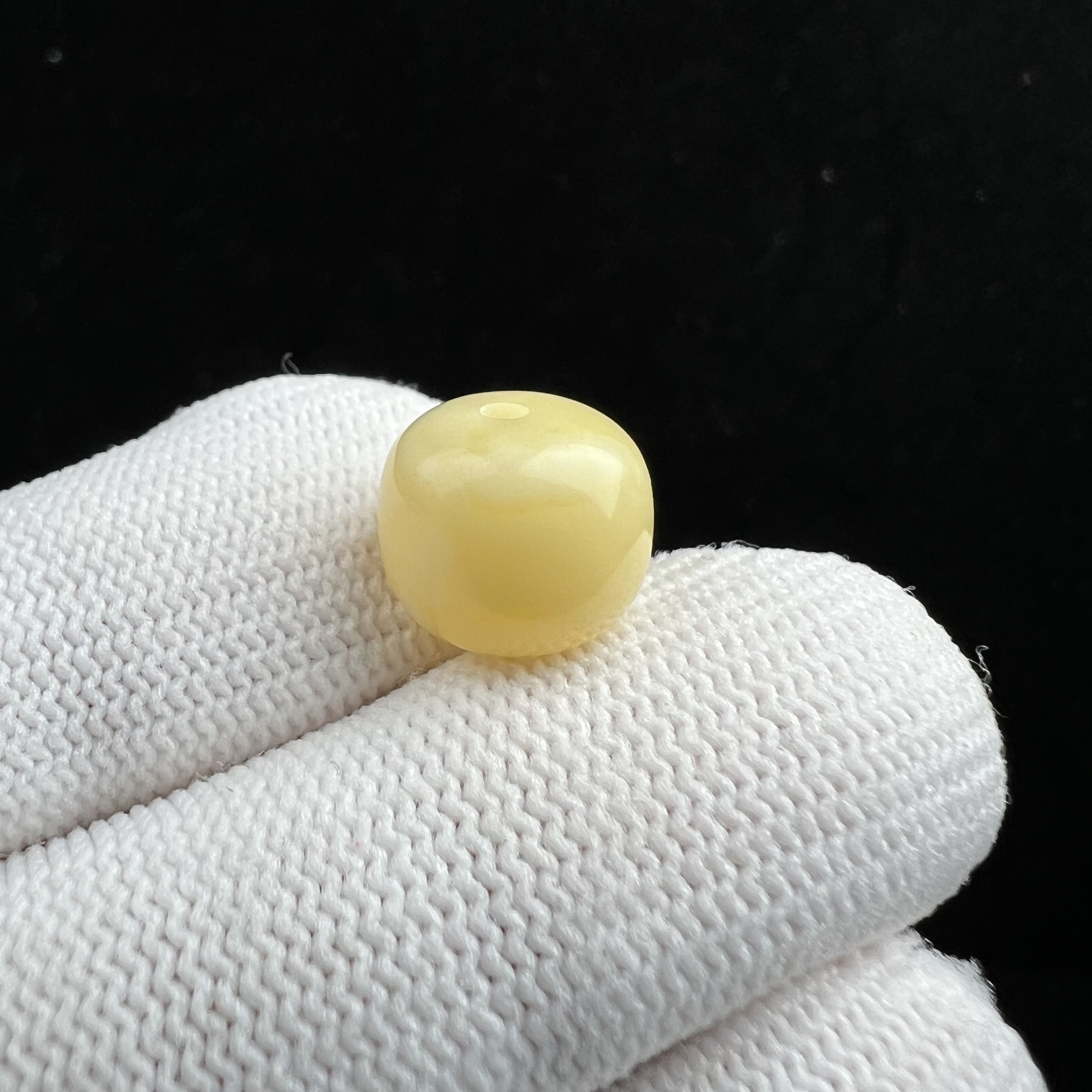 M8539天然蜜蜡妖花老型墩子11x9.5mm支持鉴定假一罚四