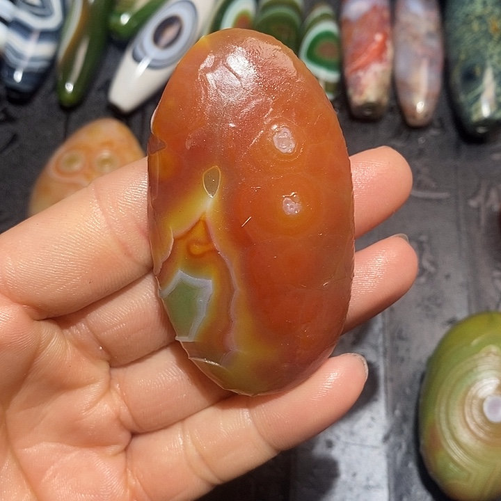 金***蛙玛瑙/玉髓合金颈饰