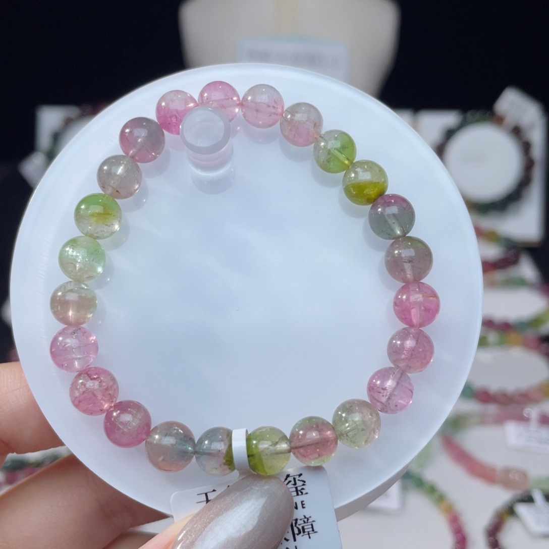 未镶嵌手串碧玺7.7mm±