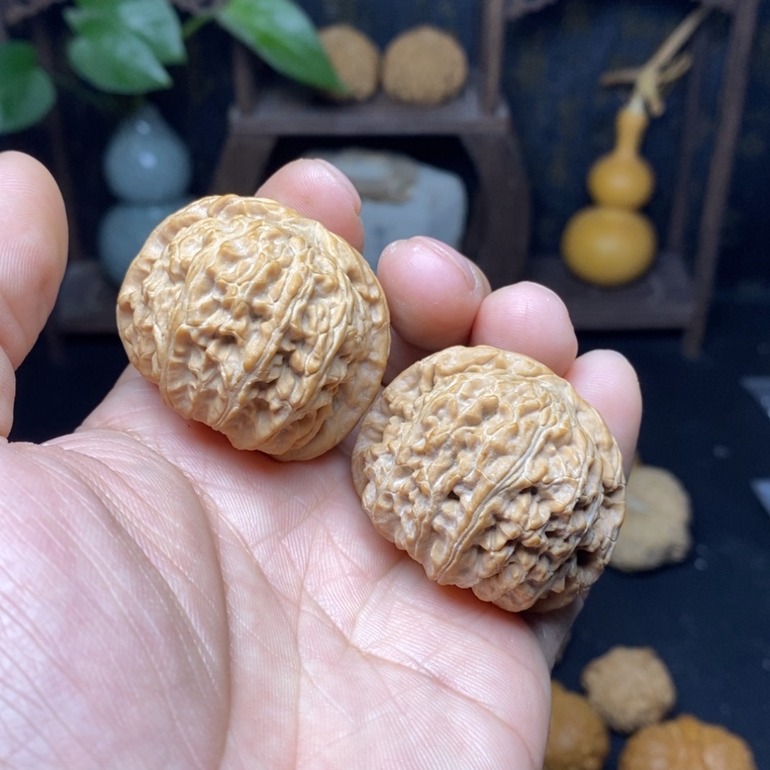 文玩核桃吊坠40+白狮子