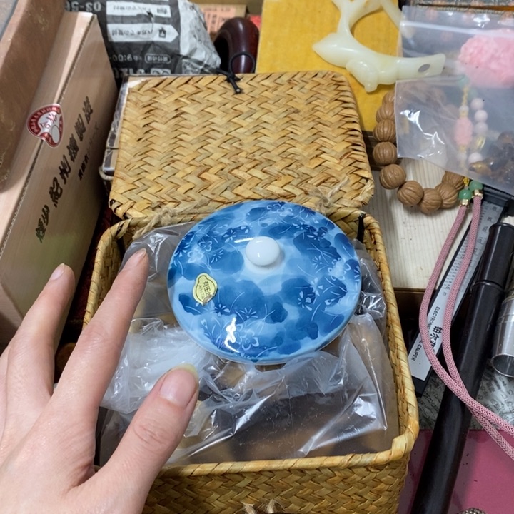 瓷片哈哈中古工艺品树脂