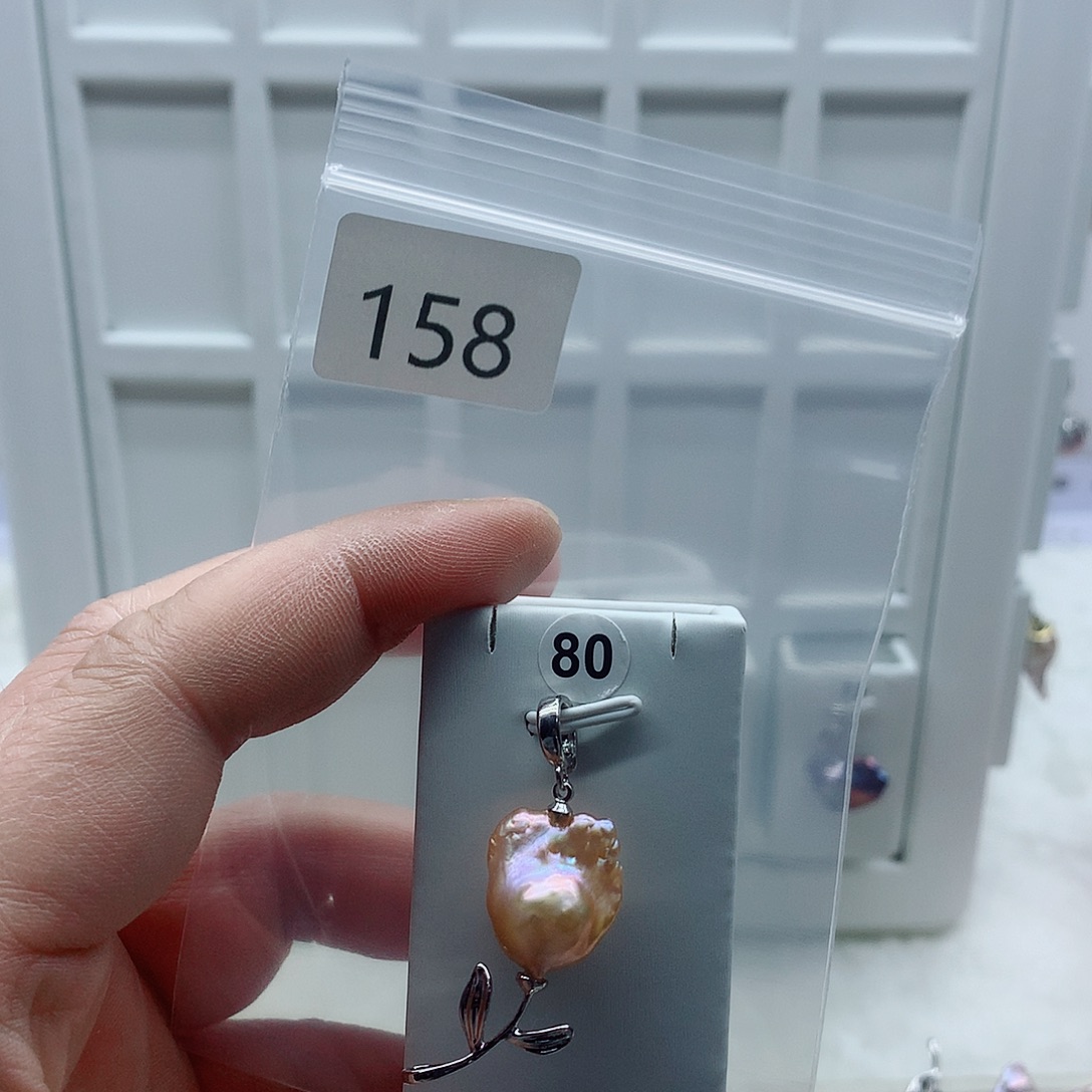 吊坠(不含链)淡水珍珠合金